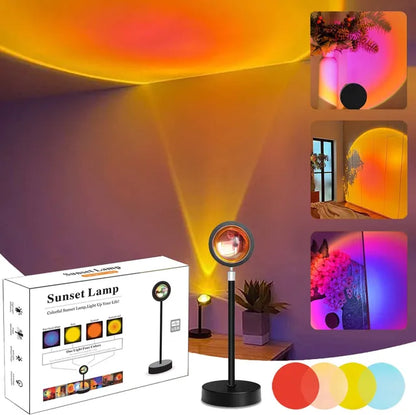 Smart Bluetooth Night Light Rainbow Sunset Projector Lamp