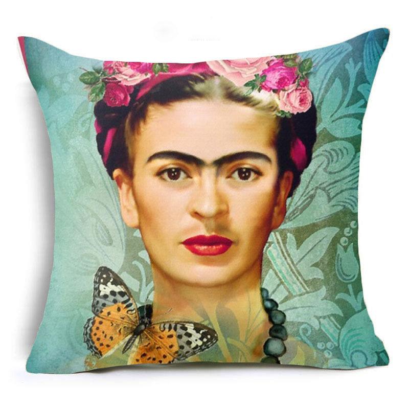 Hyha Frida Kahlo Polyester Cushion Cover Pillow Case