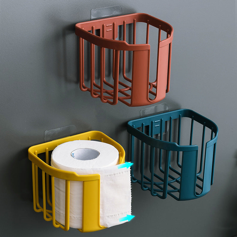 Punch-Free Toilet Rack Toilet Tissue Box Paper