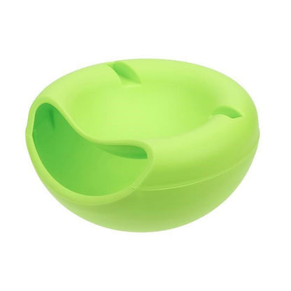 Lazy Snack Bowl Plastic Double Layer Snack Storage Box Bowl