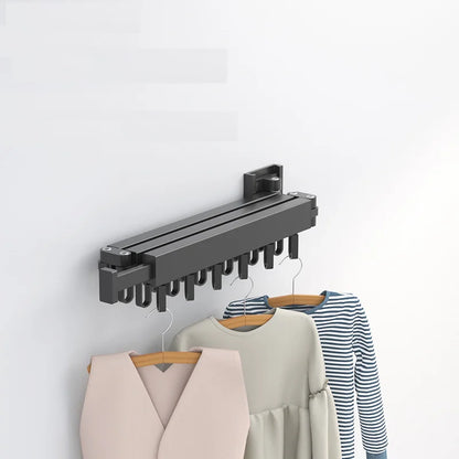 Retractable Cloth Drying Rack Folding Clothes Hanger Wall