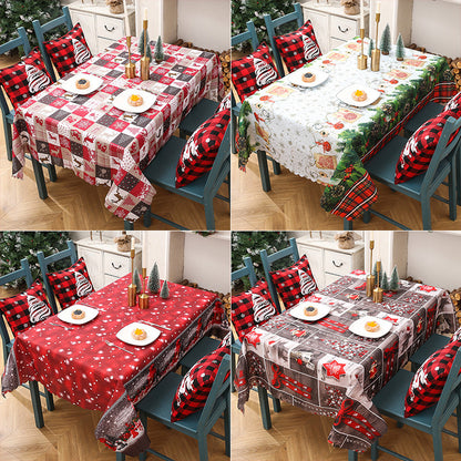 Decoration Creative Christmas Printed Tablecloth Table Flag