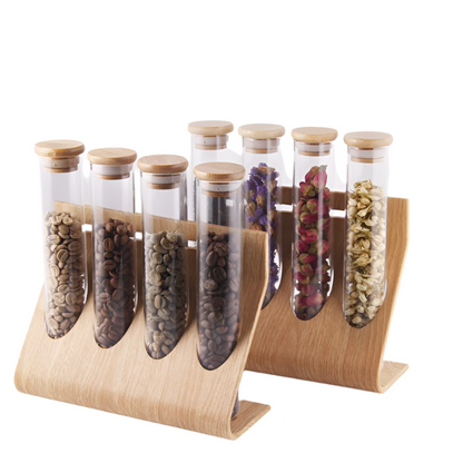 Coffee Flower Tea Coffee Bean Display Rack Sealing Jar