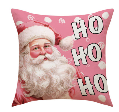 Christmas Pillow Christmas Day Pillow Cover Santa Claus Snowman