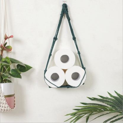 Living Room Wall Hanging Paper Bag, Paper Roll, Cotton Rope