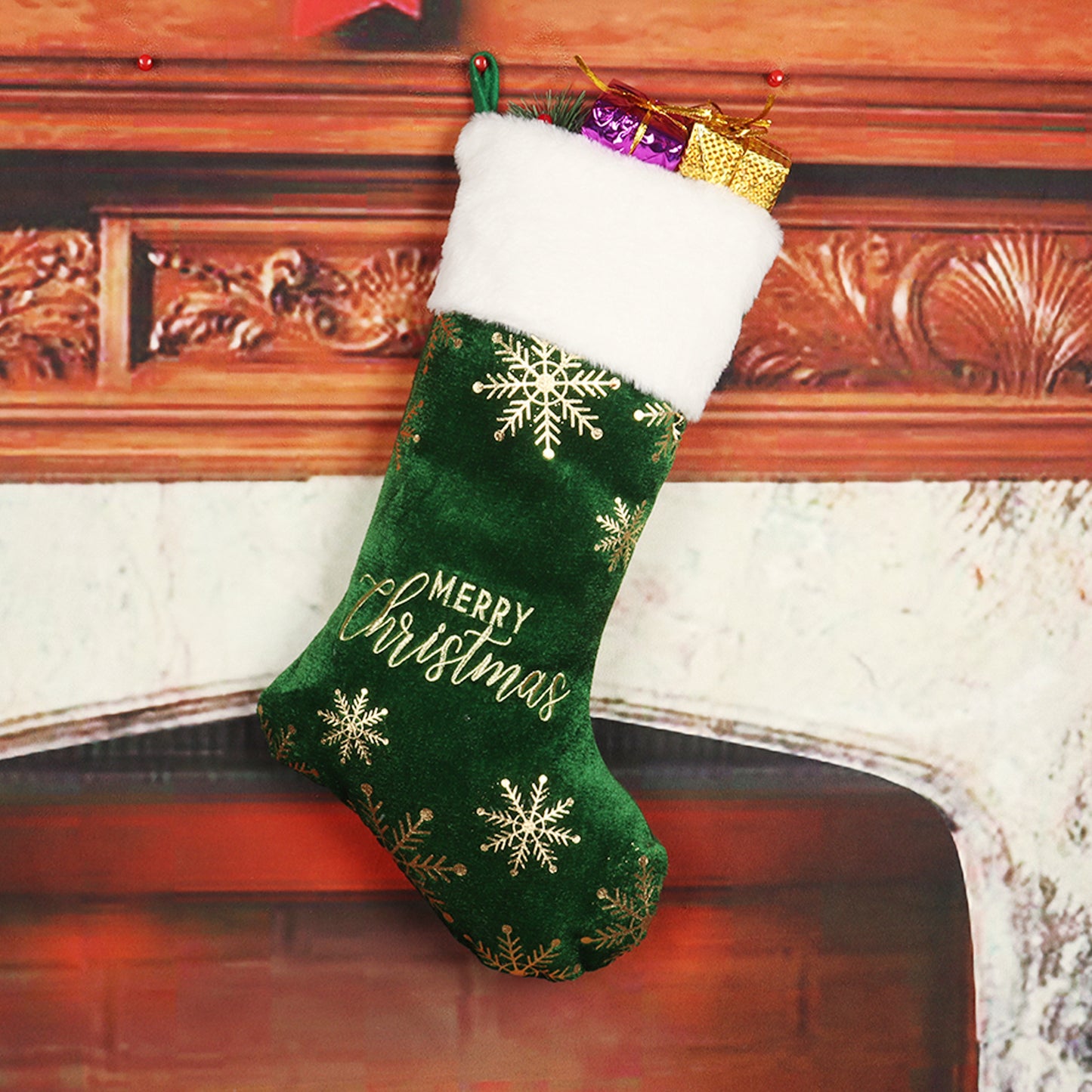 Christmas Stocking Decoration Embroidered Decoration