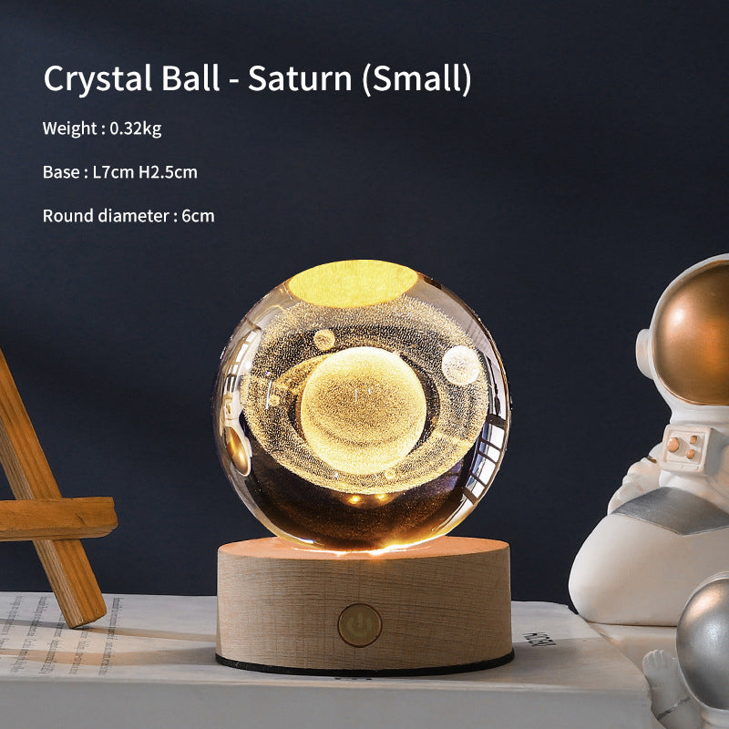 Creative Luminous Crystal Ball Galaxy Night Light