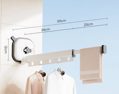 Clothes Drying Hanger Space Saving Bathroom Usage