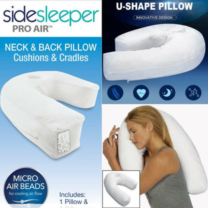 Hot High Plus Side Sleeper Pillow Sleep Buddy U Shaped