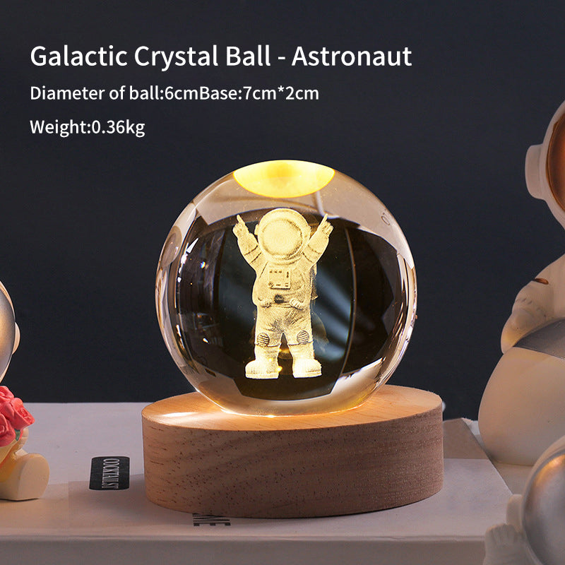 Creative Luminous Crystal Ball Galaxy Night Light