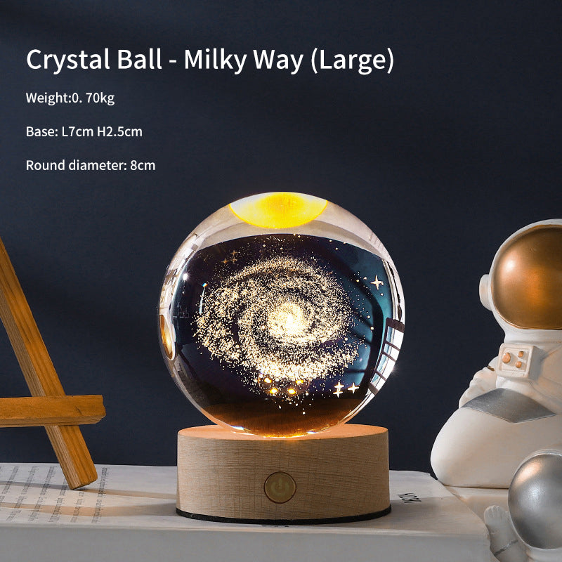 Creative Luminous Crystal Ball Galaxy Night Light