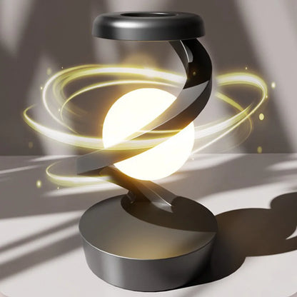 Floating And Spinning LED Moon Lamp With Wireless Phone Charger