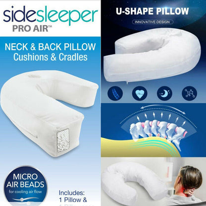 Hot High Plus Side Sleeper Pillow Sleep Buddy U Shaped