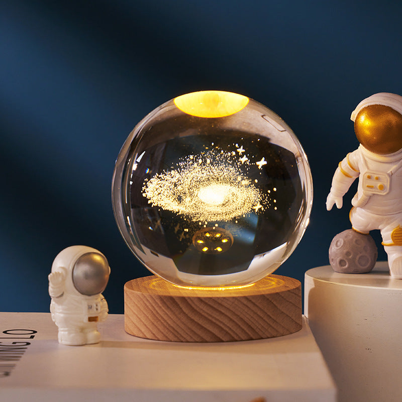 Creative Luminous Crystal Ball Galaxy Night Light