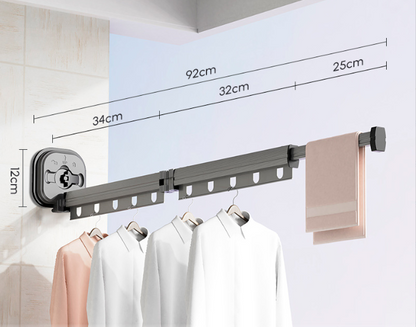 Clothes Drying Hanger Space Saving Bathroom Usage