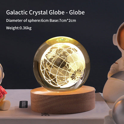 Creative Luminous Crystal Ball Galaxy Night Light