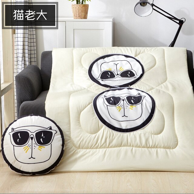 Multifunction Cartoon Cool Cat Cushion