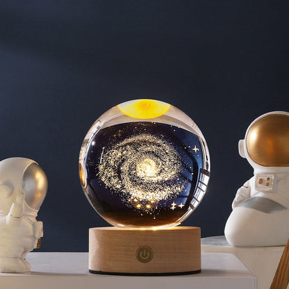 Creative Luminous Crystal Ball Galaxy Night Light