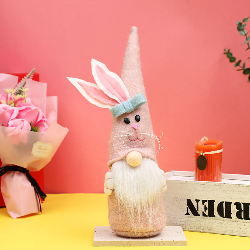 Easter Decoration Pointed Hats Cute Rabbit