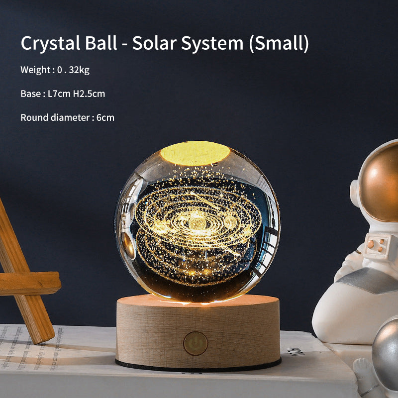 Creative Luminous Crystal Ball Galaxy Night Light