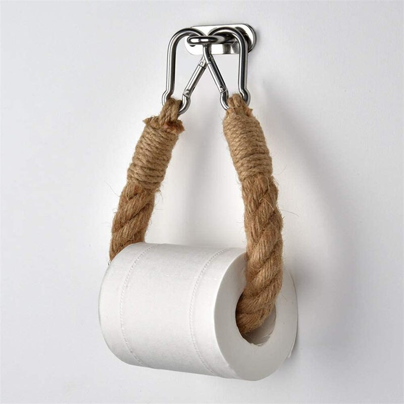 Vintage Towel Hanging Rope Toilet Paper Holder