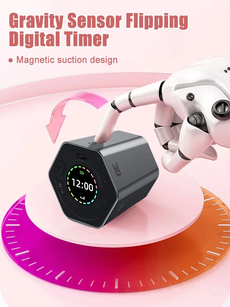 Hexagon Digital Clock Timer Kitchen