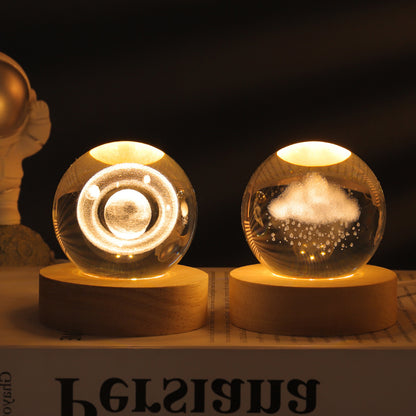 Creative Luminous Crystal Ball Galaxy Night Light