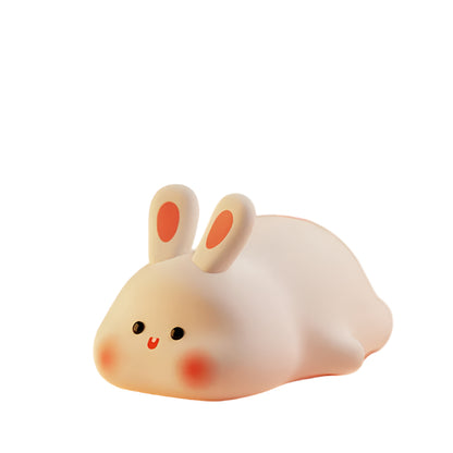 Silicone Night Lights Cute Rabbit Patting Lamp