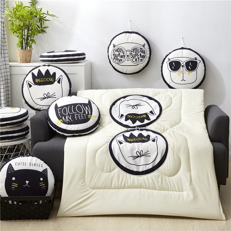 Multifunction Cartoon Cool Cat Cushion