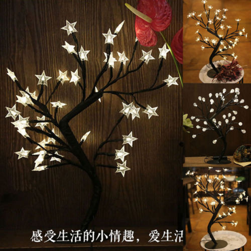 LED Cherry Blossom Star Desktop Bonsai Tree Light