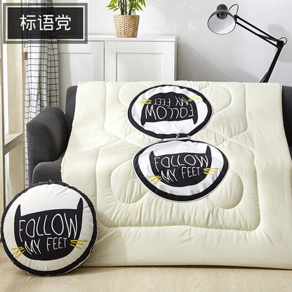 Multifunction Cartoon Cool Cat Cushion