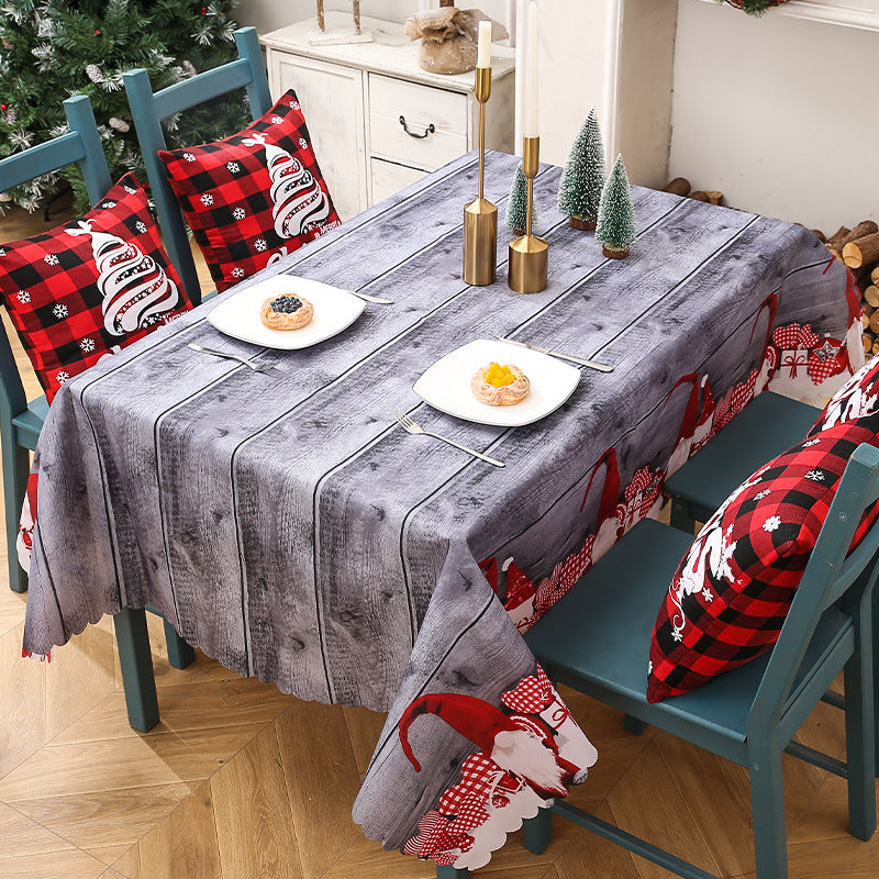 Decoration Creative Christmas Printed Tablecloth Table Flag