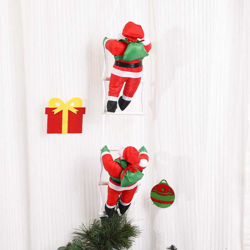 25CM Ladder Santa Claus Christmas Doll