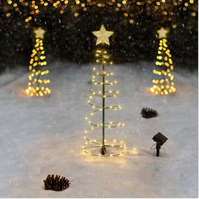 Christmas Garden Lights String Stars Christmas Tree Decorative Color Lights LED Solar