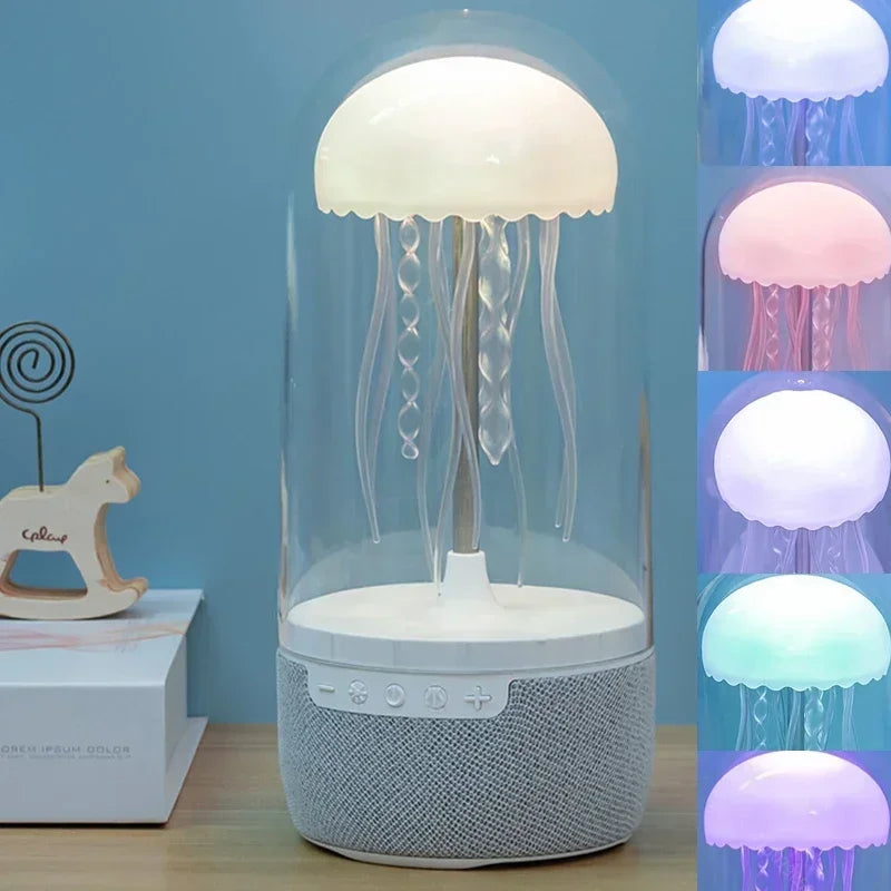 Creative Colorful Jellyfish Lamp Bluetooth Speaker