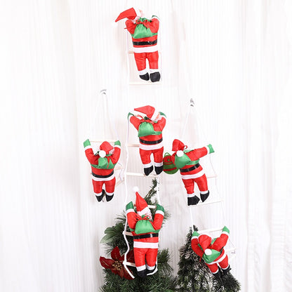 25CM Ladder Santa Claus Christmas Doll