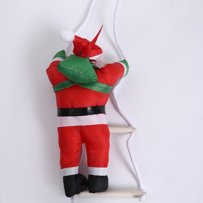 25CM Ladder Santa Claus Christmas Doll