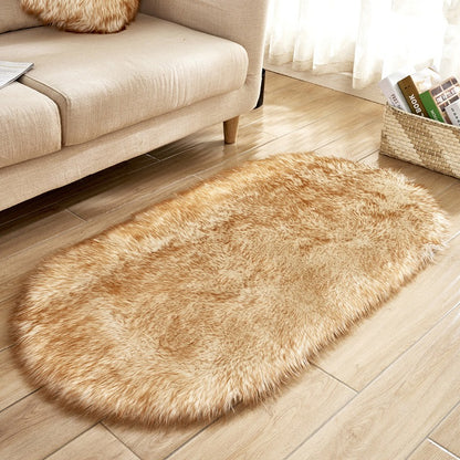 Limitation Wool Carpet, Oval Plush Carpet