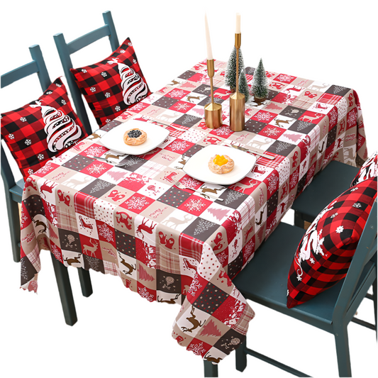 Decoration Creative Christmas Printed Tablecloth Table Flag