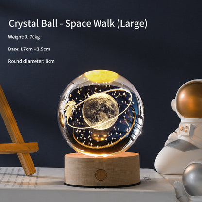 Creative Luminous Crystal Ball Galaxy Night Light