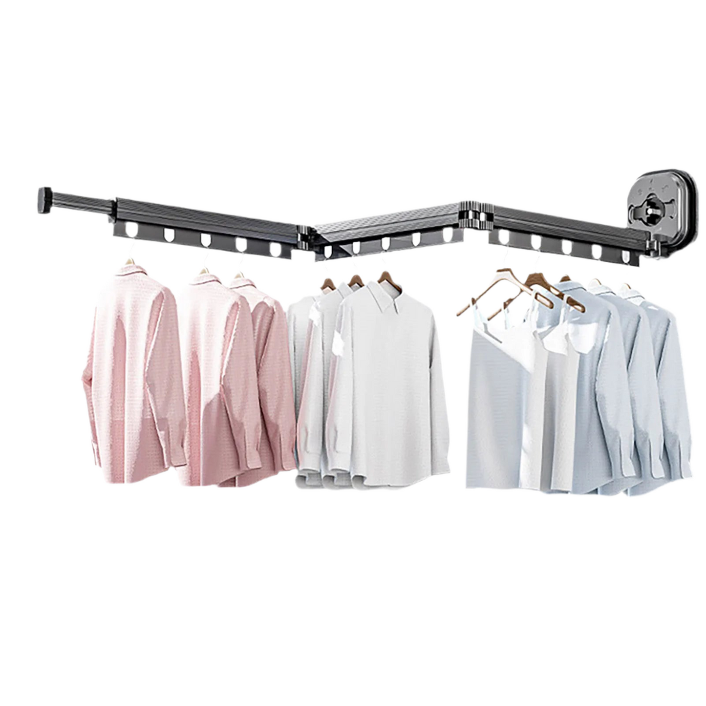 Clothes Drying Hanger Space Saving Bathroom Usage