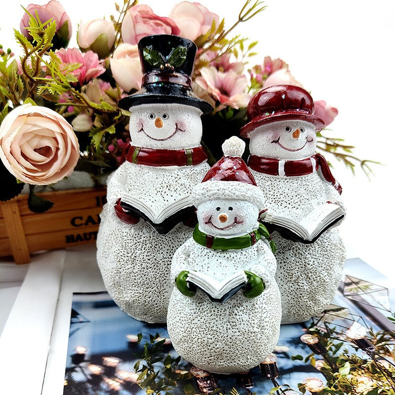 Christmas Snowman Resin Ornament Christmas Family