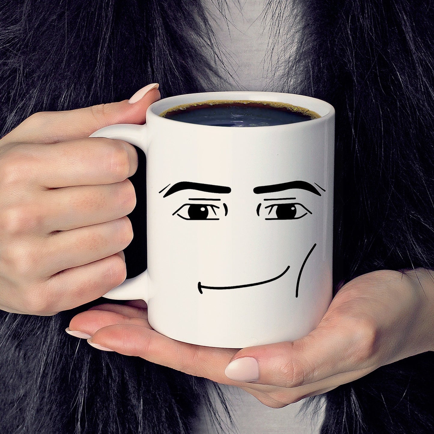 Roblox Woman Facial Expression Mug Creative Boys Ceramic