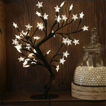 LED Cherry Blossom Star Desktop Bonsai Tree Light