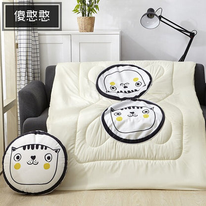 Multifunction Cartoon Cool Cat Cushion