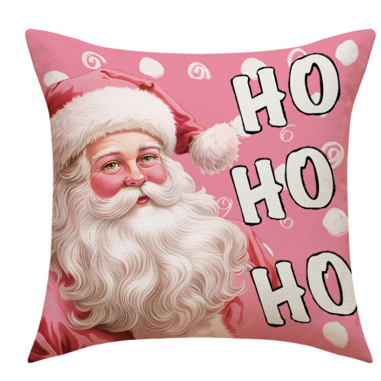 Christmas Pillow Christmas Day Pillow Cover Santa Claus Snowman