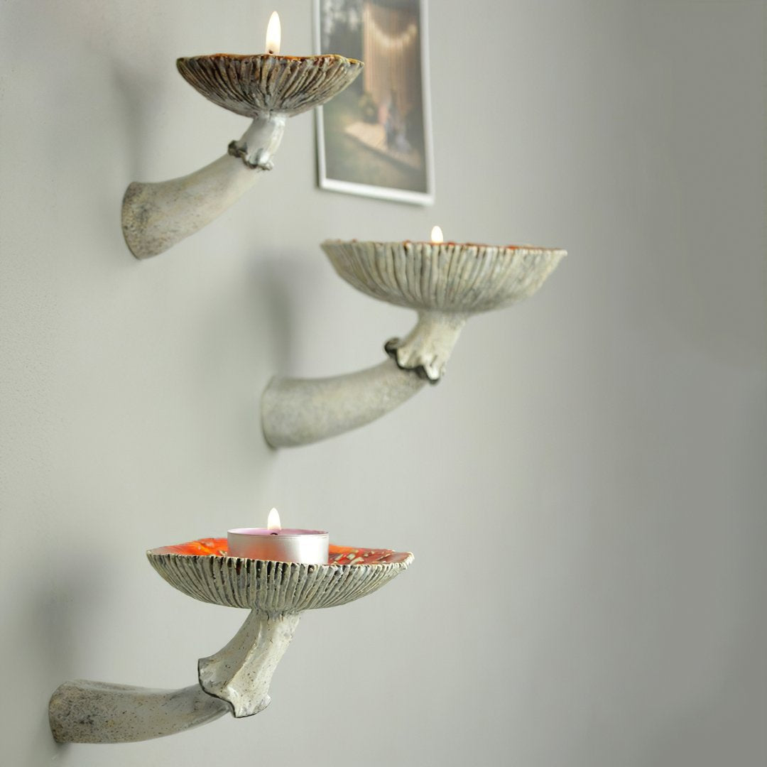 Mushroom Hanging Shelf Wall Rack Creative Storage Shelf Decoration