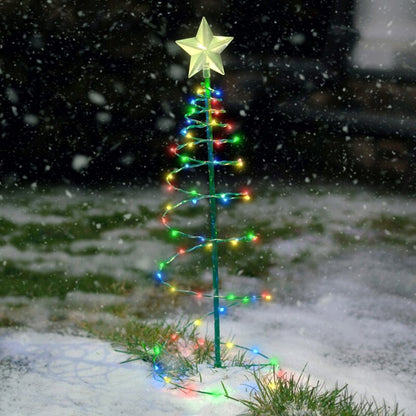 Christmas Garden Lights String Stars Christmas Tree Decorative Color Lights LED Solar