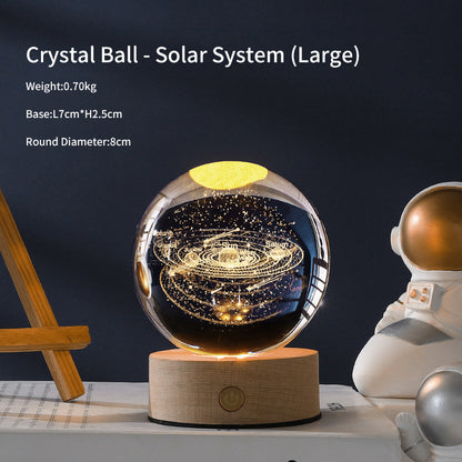 Creative Luminous Crystal Ball Galaxy Night Light