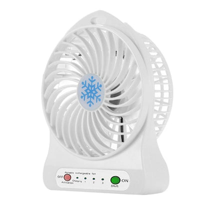 Rechargeable Air Cooler 4-Inch 3 Modes Speed LED Lighting